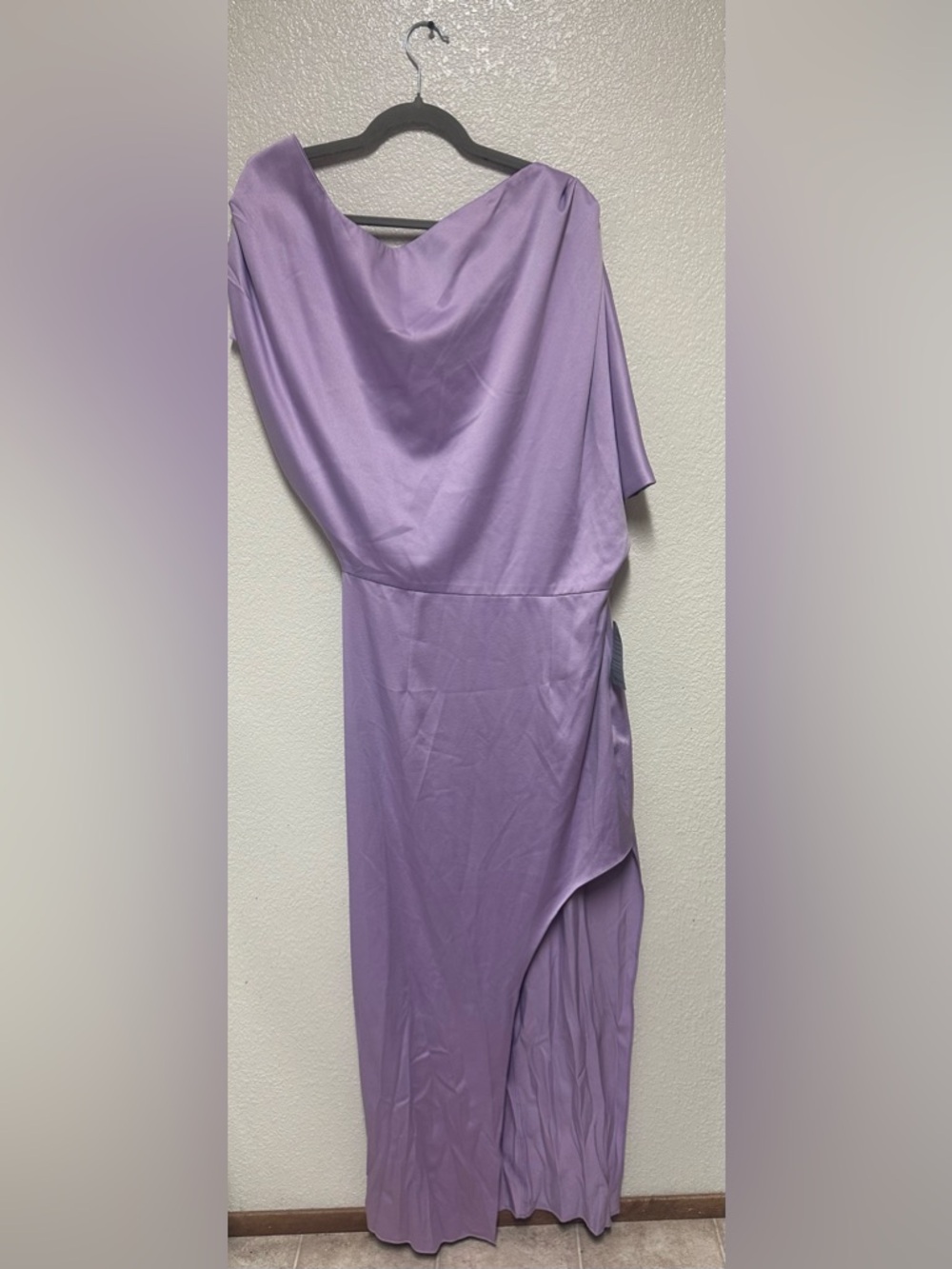 Elliatt Lavender One-Shoulder Maxi Dress